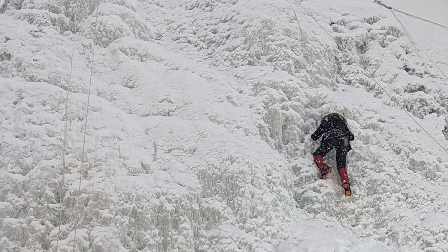 Ice climbing