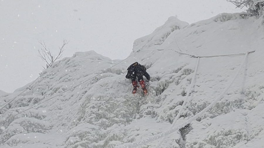 Ice climbing